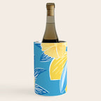 Hibiscus Lemon Botanical Pattern  Wine Chiller Gallery Image 1