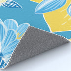 Hibiscus Lemon Botanical Pattern  Rug Gallery Image 4