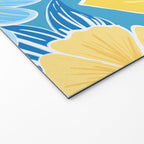 Hibiscus Lemon Botanical Pattern  Welcome Mat Gallery Image 2
