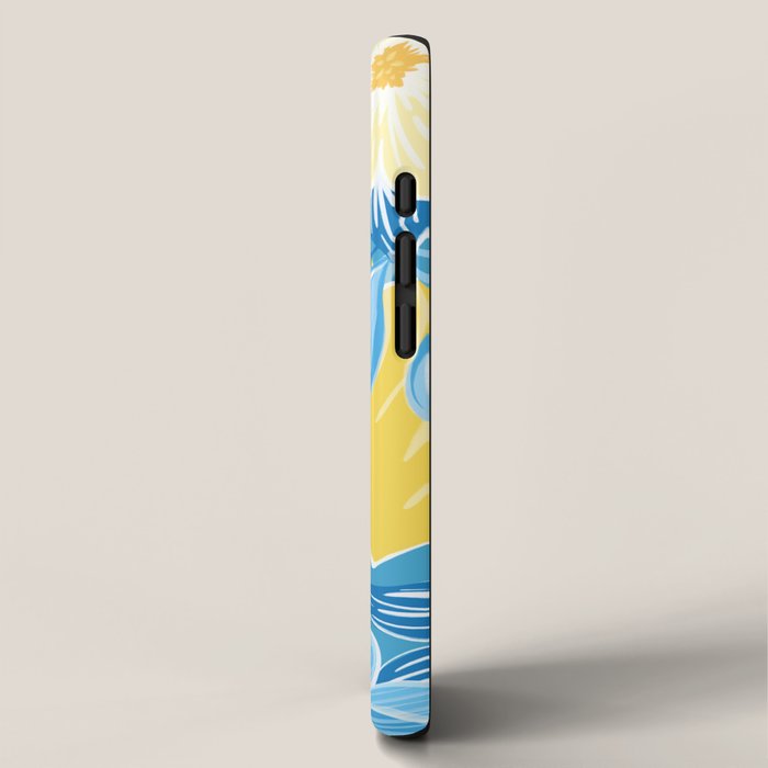 Hibiscus Lemon Botanical Pattern  iPhone Case Gallery Image 2