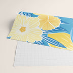 Hibiscus Lemon Botanical Pattern  Wrapping Paper Gallery Image 2