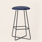 Lines #5 (Navy) Stool Gallery Image 1