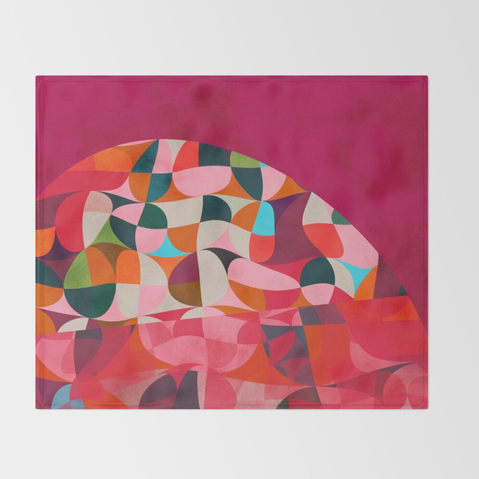 shapes abstract Throw Blanket Gallery Image 2