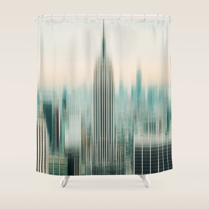 Abstract Empire - New York Photography Shower Curtain Gallery Image 1