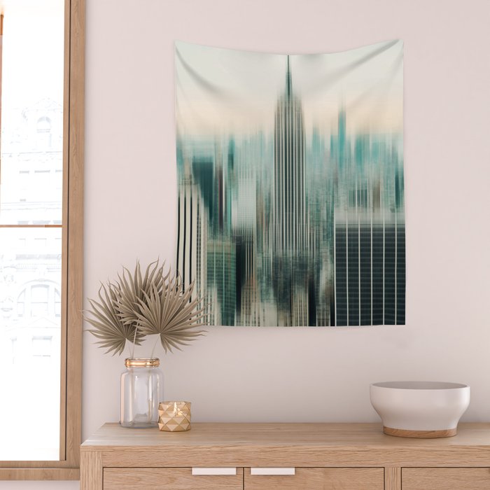 Abstract Empire - New York Photography Wall Tapestry Gallery Image 2