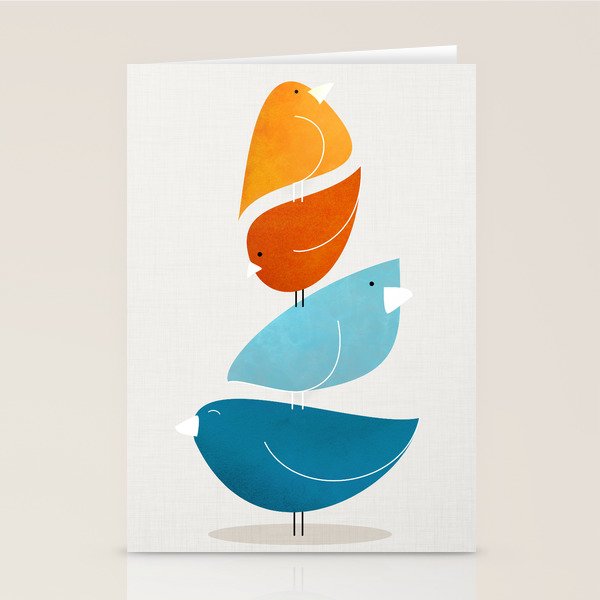 Bird Stack 4 Stationery Card Gallery Image 2