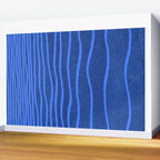 Wavy Stripes in Blue Wall Mural Gallery Image 2