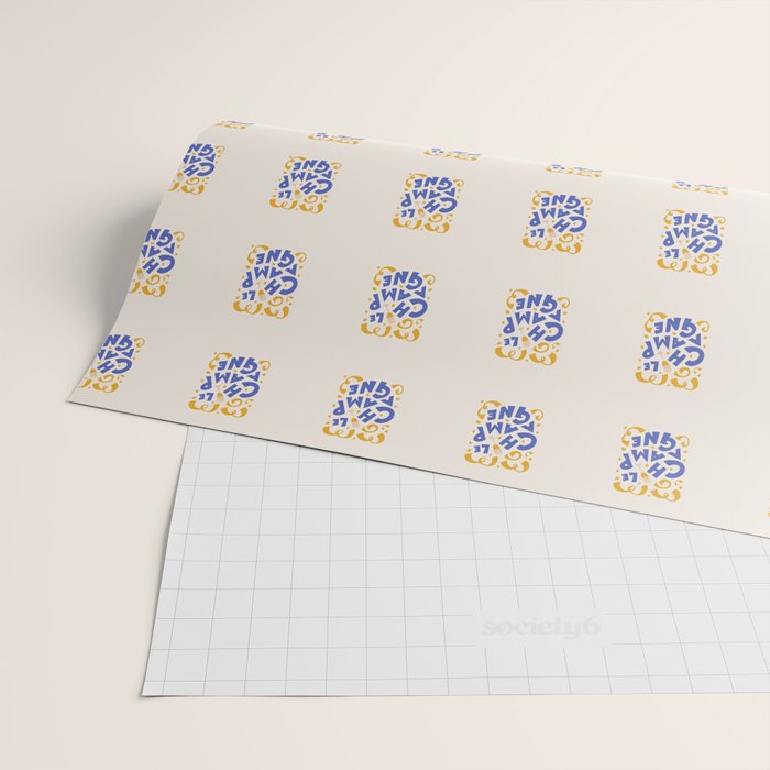 Le Champagne French Wrapping Paper Gallery Image 2