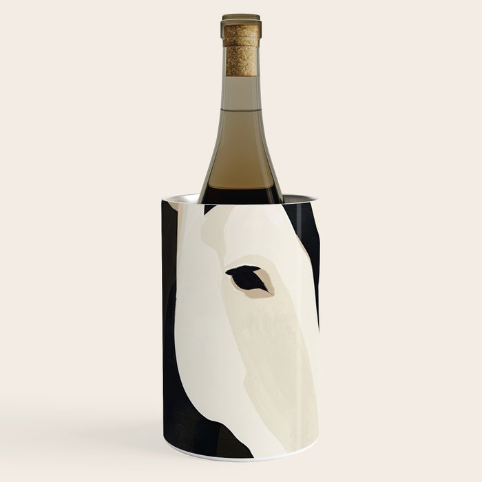 Horse in Black and White Wine Chiller Gallery Image 1