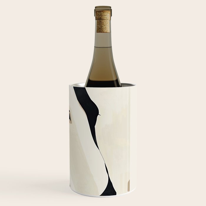 Horse in Black and White Wine Chiller Gallery Image 3