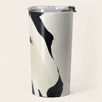 Horse in Black and White Travel Mug Gallery Image 2