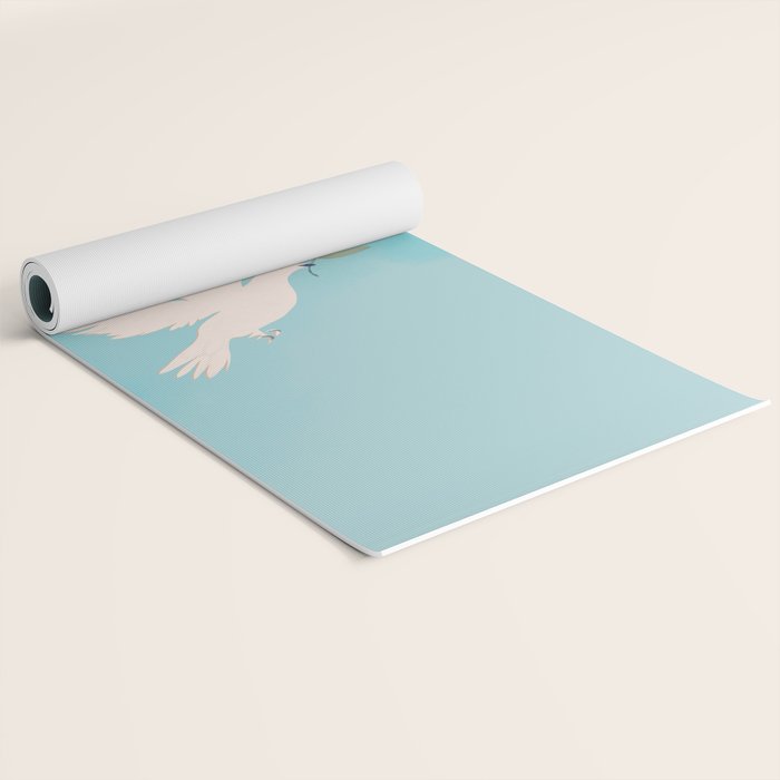 Dove of Peace with Olive Branch Yoga Mat Gallery Image 2