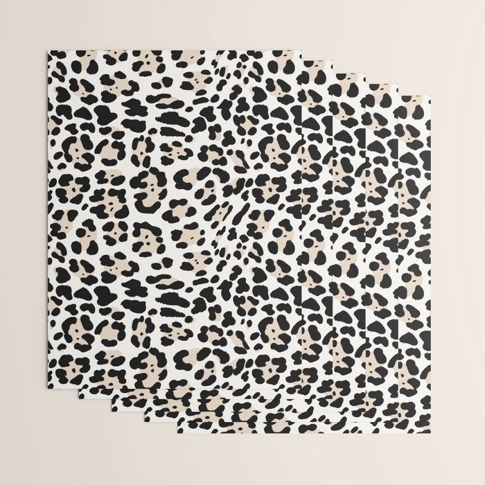 Snow Leopard Faux Wrapping Paper Gallery Image 3