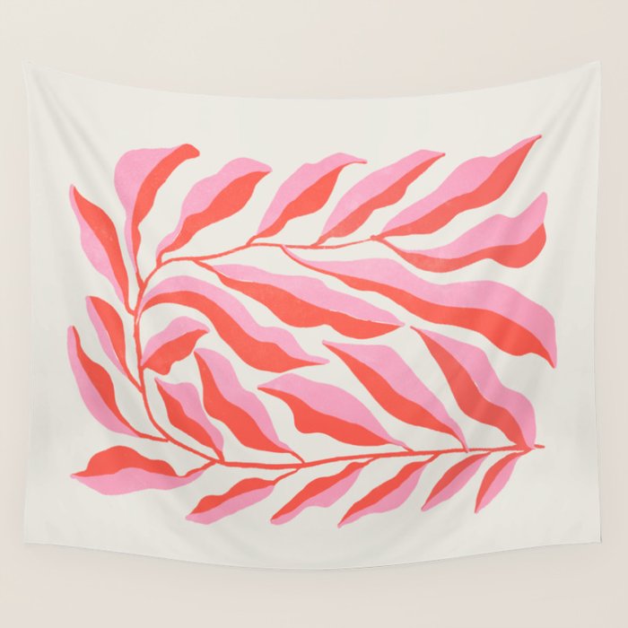 Ferns: Peach Matisse Edition Wall Tapestry Gallery Image 4