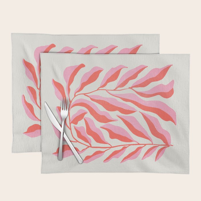 Ferns: Peach Matisse Edition Placemat Gallery Image 1
