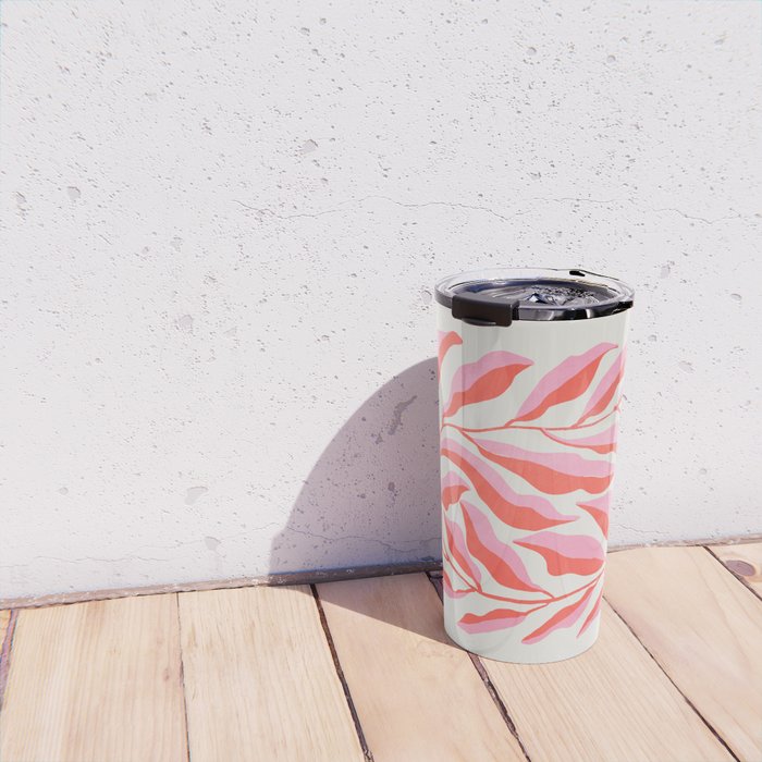 Ferns: Peach Matisse Edition Travel Mug Gallery Image 4