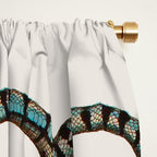 Albertus Seba Coiled Big Blue  Window Curtain Gallery Image 2