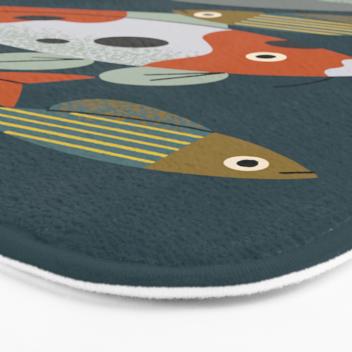 Pond Fishes Bath Mat Gallery Image 3