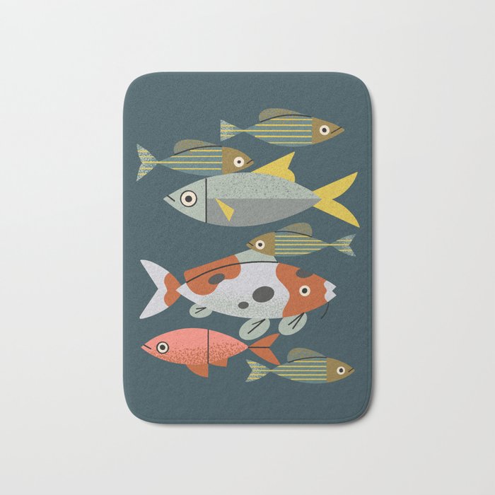 Pond Fishes Bath Mat Gallery Image 1