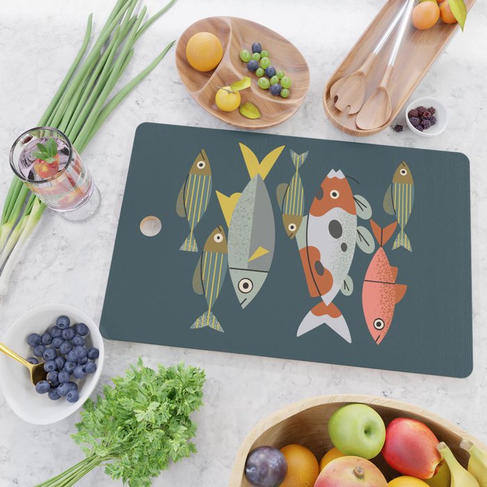 Pond Fishes Cutting Board Gallery Image 2