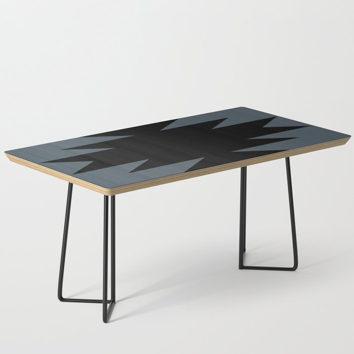 Geometric Southwestern Minimalism - Neutral Blue Coffee Table Gallery Image 1