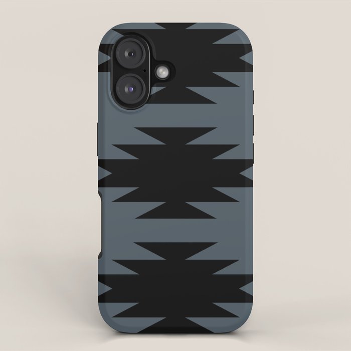 Geometric Southwestern Minimalism - Neutral Blue iPhone Case Gallery Image 1