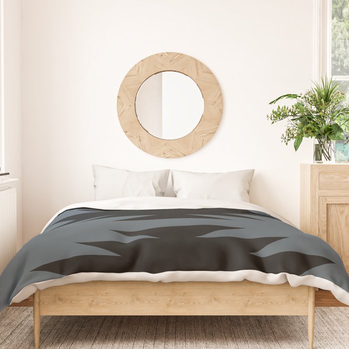 Geometric Southwestern Minimalism - Neutral Blue Duvet Cover Gallery Image 3