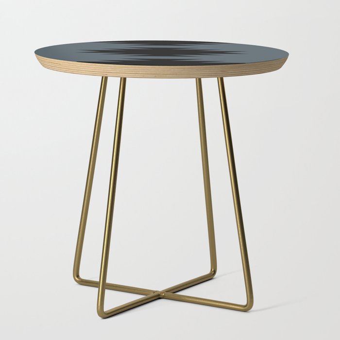 Geometric Southwestern Minimalism - Neutral Blue Side Table Gallery Image 1