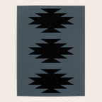 Geometric Southwestern Minimalism - Neutral Blue Poster Gallery Image 4