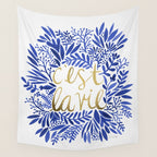 That's Life â Gold & Blue Wall Tapestry Gallery Image 4