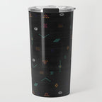Cactus Silk In Black Travel Mug Gallery Image 1