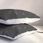 Cactus Silk In Black Pillow Sham Gallery Image 3