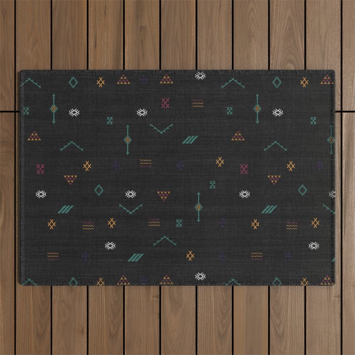 Cactus Silk In Black Outdoor Rug Gallery Image 1