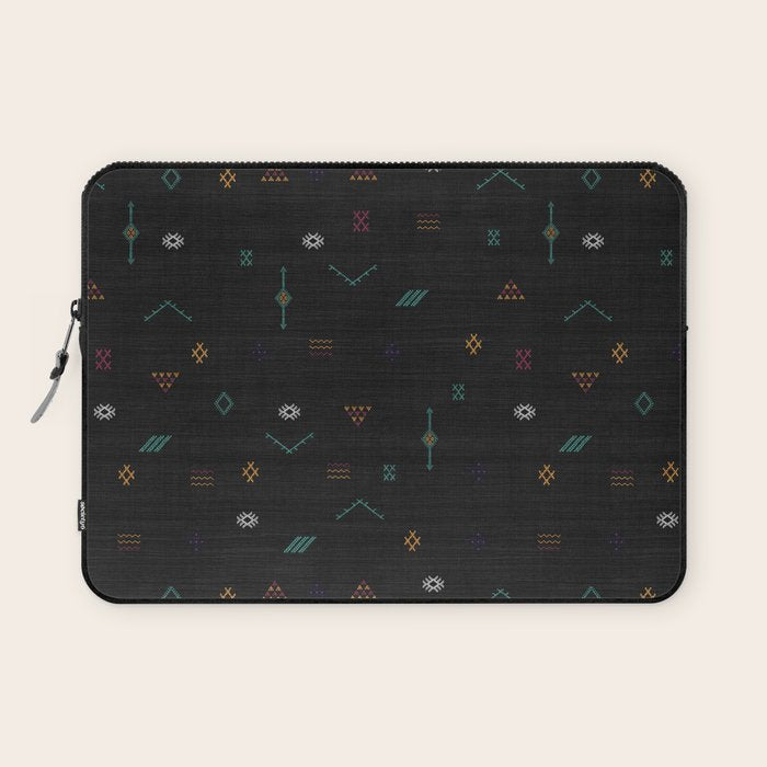 Cactus Silk In Black Laptop Sleeve Gallery Image 1