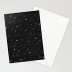 Cactus Silk In Black Stationery Card Gallery Image 2