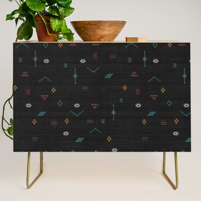 Cactus Silk In Black Credenza Gallery Image 1