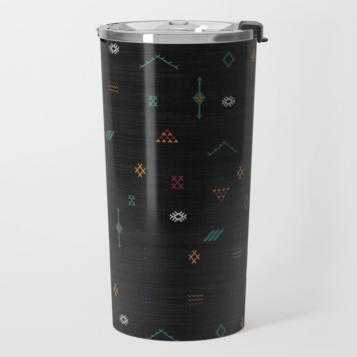 Cactus Silk In Black Travel Mug Gallery Image 2