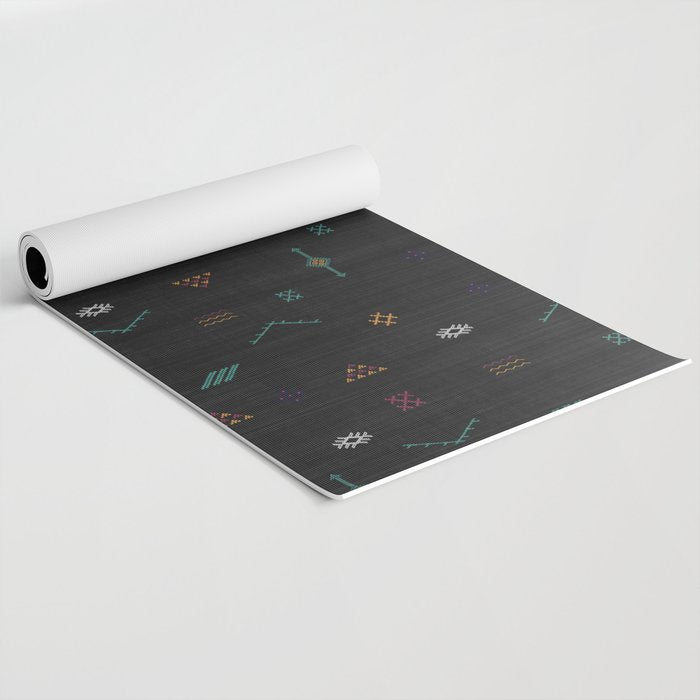 Cactus Silk In Black Yoga Mat Gallery Image 2