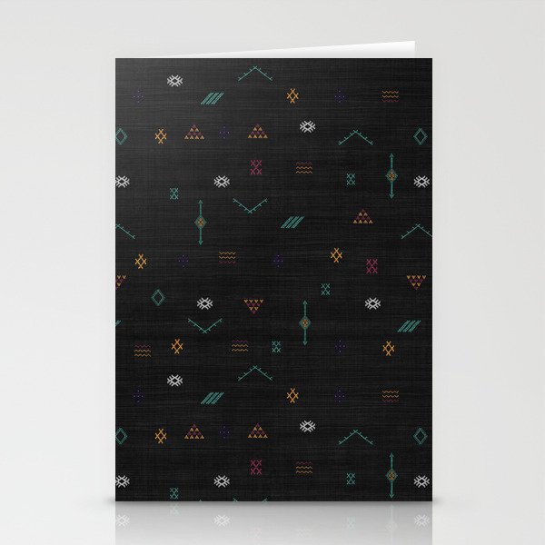 Cactus Silk In Black Stationery Card Gallery Image 2