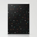 Cactus Silk In Black Stationery Card Gallery Image 2