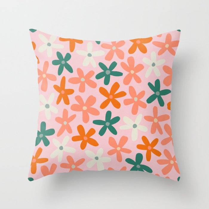 Tiny Flower Pattern #3 Throw Pillow Gallery Image 6