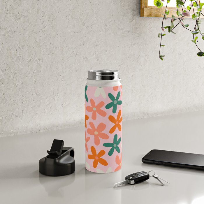 Tiny Flower Pattern #3 Water Bottle Gallery Image 4