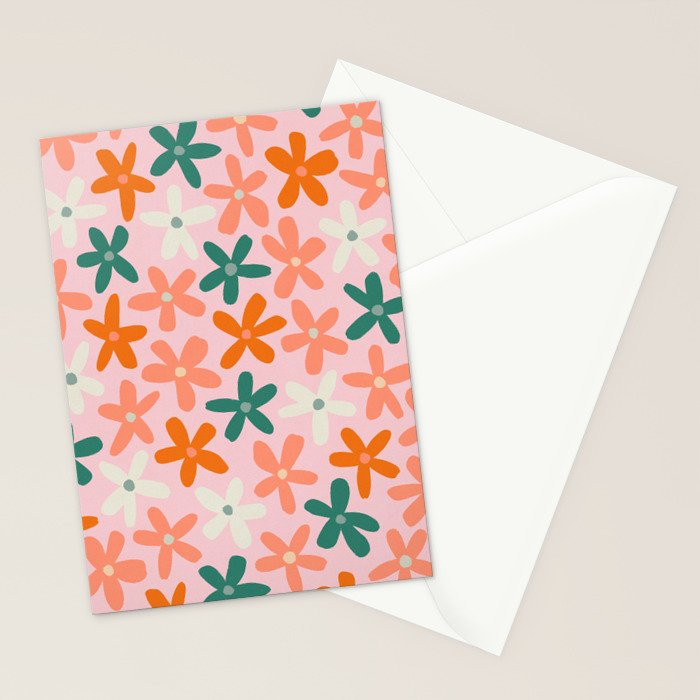 Tiny Flower Pattern #3 Stationery Card Gallery Image 2