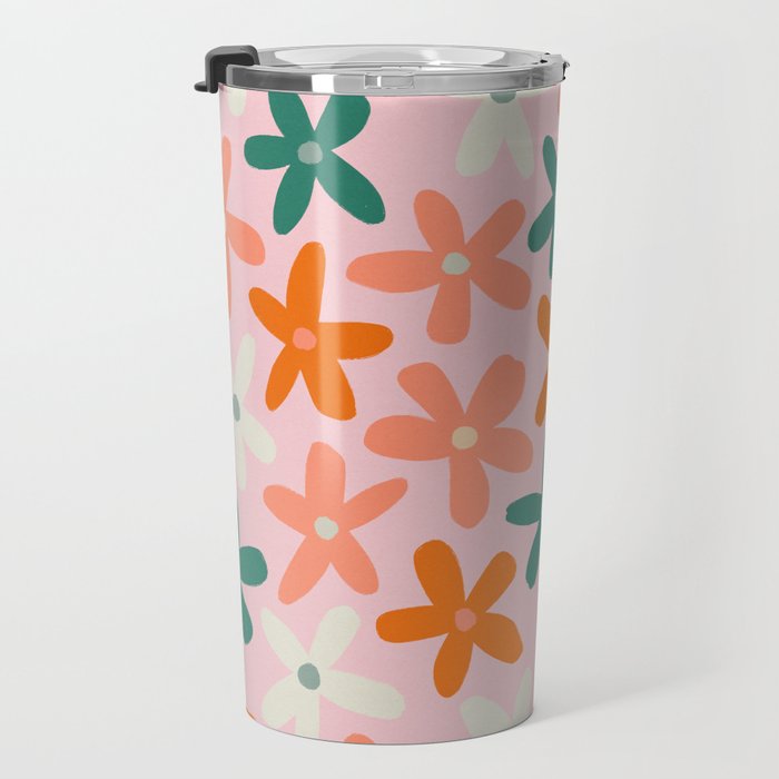 Tiny Flower Pattern #3 Travel Mug Gallery Image 3