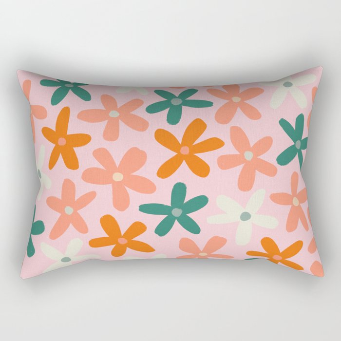 Tiny Flower Pattern #3 Rectangular Pillow Gallery Image 1