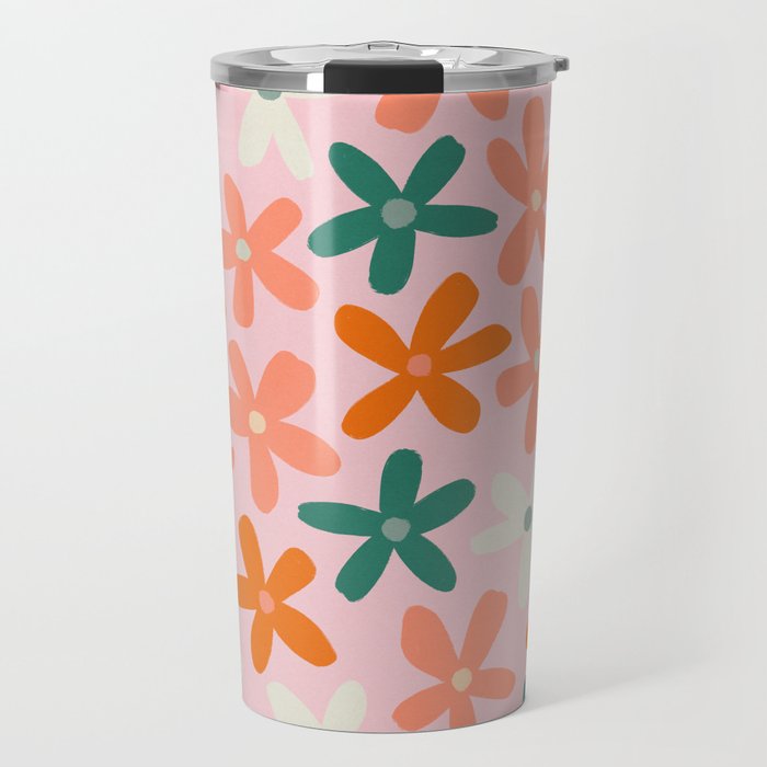 Tiny Flower Pattern #3 Travel Mug Gallery Image 1