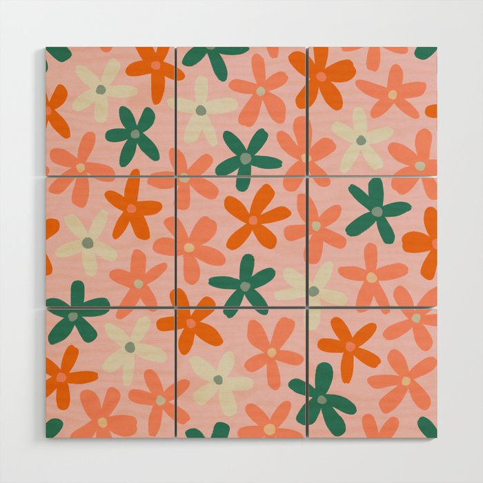 Tiny Flower Pattern #3 Wood Wall Art Gallery Image 1