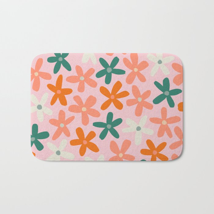 Tiny Flower Pattern #3 Bath Mat Gallery Image 1