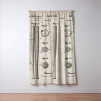 Baseball Bat Patent - Baseball Art - Antique Window Curtain Gallery Image 3