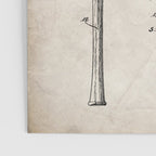 Baseball Bat Patent - Baseball Art - Antique Poster Gallery Image 3